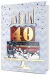 Karnet B6 HM-200 konfetti Urodziny 40
