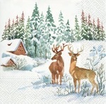 Serwetki BN Lunch Tete a Tete Deers on snow 33x33 20szt./op.