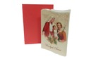 Karnet świąteczny BN B6 brokat z opłatkiem religijny lub świecki mix