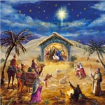 Karnet świąteczny BN LKW religia MIX (LKW- laurka kwadratowa)