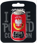 Magnes Polska otwieracz, czerwony - i love poland C
