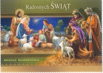 Karnet świąteczny religia BN B6BL z brokatem mix