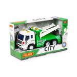 Samochód-ewakuator City światło dźwięk zielony (w pudełku)