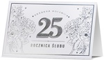 Karnet B6 HM-200 25 Rocznica ślubu, srebrna HM200-2088
