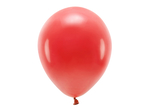 Balony Eco 30cm pastelowe, czerwony: 1op./100szt.