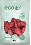 Balony Eco 26cm metalizowane, czerwony: 1op./100szt.