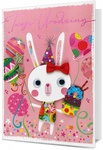 Karnet B6 HM-200 Urodziny dziecięce, różowe, króliczek HM-200-2441