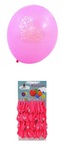 Zestaw Balonów różowych 40 szt., średnica ok. 25cm, na blistrze