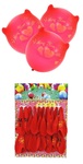 Zestaw Balonów czerwonych 20 szt, średnica ok. 30cm. na blistrze