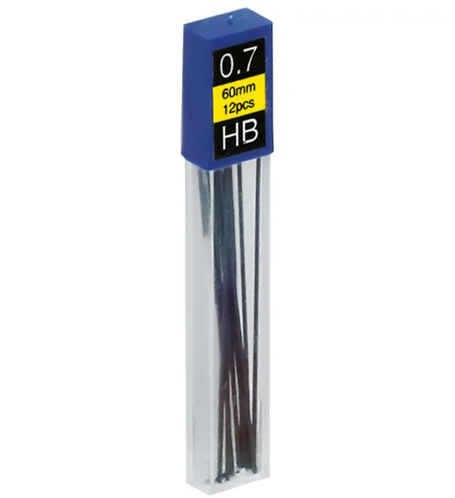 Grafity wkłady do ołówków automatycznych 0,7mm HB 12szt/tubka