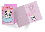 Karnet Urodziny dziecięce, panda PR-411