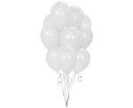 Balony B&C, metallic, białe 12"/10szt.op