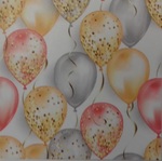 Serwetki 33x33 Balony z konfetti