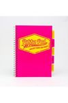 Kołozeszyt A4 kratka Pukka Project Book Neon różowy