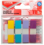 Zakładki indeksujące OfficeP standard PP 12x43mm 4x35 kart. mix kolorów