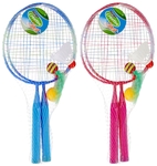 Rakietki do badmintona metalowe z akcesoriam