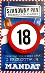 Karnet 18 Urodziny męskie - mandat