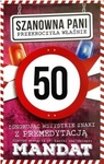Karnet 50 Urodziny damskie - mandat