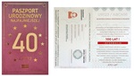Karnet 40 Urodziny damskie, paszport JCX 038