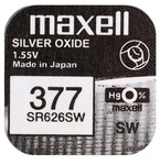 Bateria srebrowa Maxell 377 / SR626SW zegarkowa