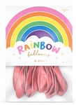 Balony Rainbow 23cm pastelowe, różowy: 1op./100szt.
