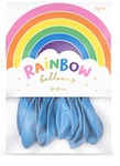 Balony Rainbow 23cm pastelowe, jasny niebieski: 1op./100szt.