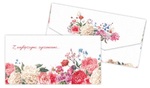 Etui, koperta na banknoty kwiaty 17,5x9cm ETU-CS06