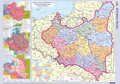 Historia Polski Ii Rp Mapa ścienna Podręczna 2751