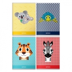 Zeszyt A5 32 kartki kratka  Cute animals 10szt/opak