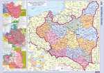 Historia Polski II RP mapa ścienna podręczna
