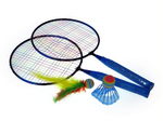 Badminton metalowy z lotką i piłeczką