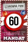 Karnet 60 Urodziny damskie - mandat