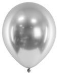 Balony Glossy 30cm, srebrny: 1 op./10szt.