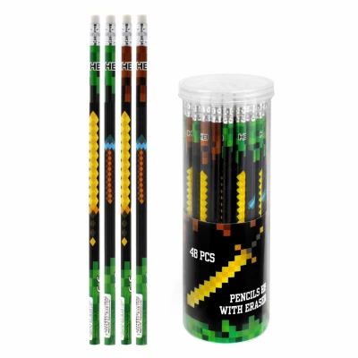 Ołówek z gumką HB Pixel 48szt/tuba