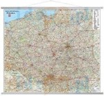 Polska mapa ścienna samochodowa 1:650 000