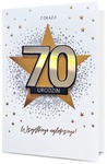 Karnet HM100 70 Urodziny gwiazda HM100-1091