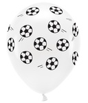 Balony Eco 33cm pastelowe, Piłki, biały: 1op./6szt.