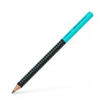 Ołówek Jumbo Grip two tone czarno-turkusowy