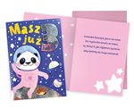 Karnet 3 Urodziny, panda w kosmosie DKP-036 (14x19cm)