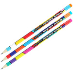 Ołówek z gumką Color Block HB 1szt
 (36szt/pacz)
