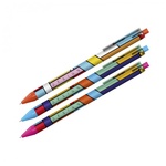 Długopis automatyczny Color Block 0,7mm niebieski 1szt
 (30szt/disp)