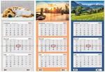 Kalendarz trójdzielny 2023 Lux mix 3 wzory