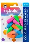 Gumki do mazania kolorowe Nebulo 12 szt/blister