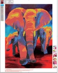 Mozaika diamentowa 5D 30x40cm Elephant