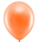 Balony Rainbow 30cm metalizowane, pomarańczowy: 1op./10szt.
