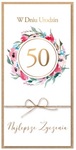 Karnet DL 50 Urodziny DL-158