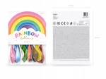 Balony Rainbow 30cm metalizowane, mix: 1op./10szt.
