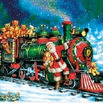 Serwetki Lunch Maki BN - Santa Teddy Bear Train SLGW021901