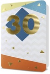 Karnet B6 HM-200 30 Urodziny, złocone HM-200-2541