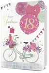 Karnet B6 HM-200 naklejana cyfra Urodziny, rower i balony HM-200-2763